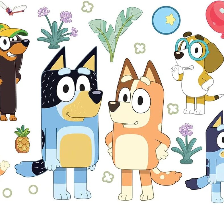 RoomMates Bluey Family and Friends Peel and Stick Wall Decals